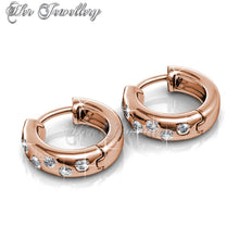 Swarovski Crystals Joy Earrings (Rose Gold) - Her Jewellery