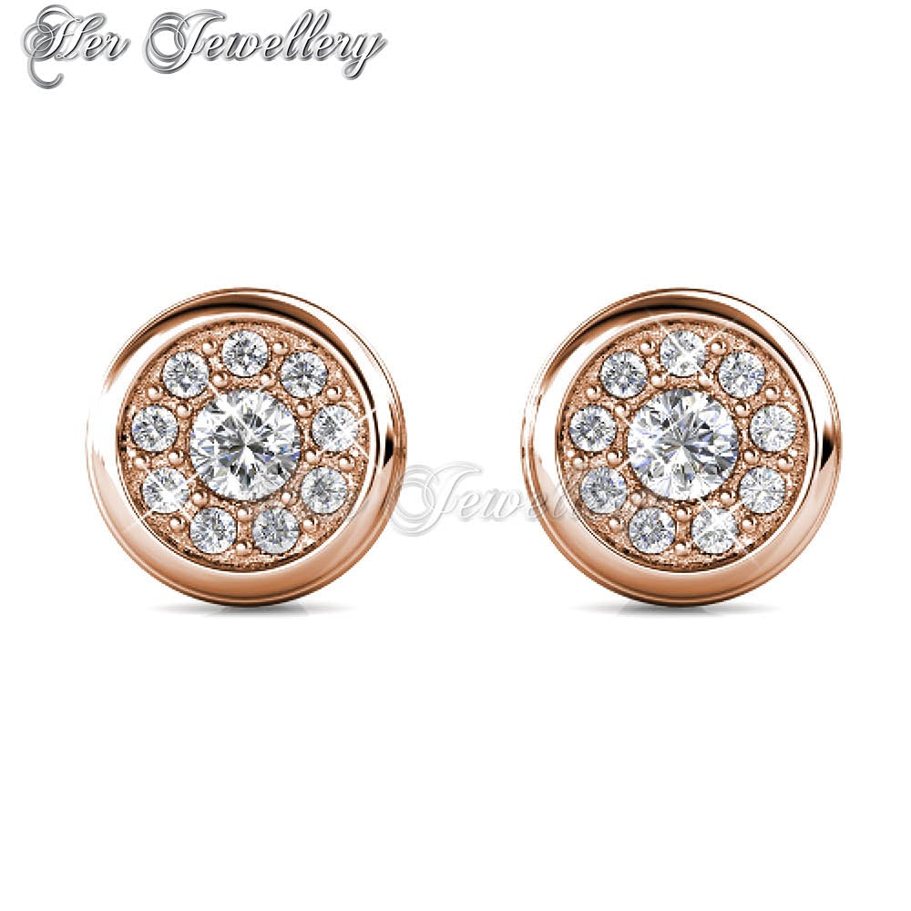 Swarovski Crystals Knob Earrings - Her Jewellery