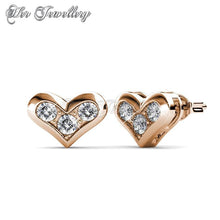 Swarovski Crystals Kolina Set (Rose Gold) - Her Jewellery