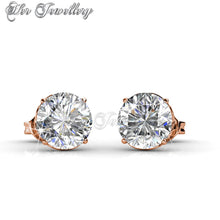 Swarovski Crystals Kristine Earrings‏ (Rose Gold) - Her Jewellery