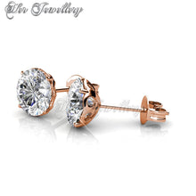 Swarovski Crystals Kristine Earrings‏ (Rose Gold) - Her Jewellery
