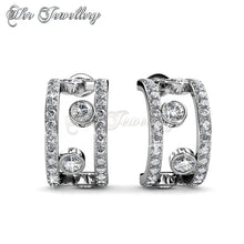 Swarovski Crystals Laurels Earrings‏ - Her Jewellery