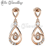 Swarovski Crystals Laycie Dangling Earrings - Her Jewellery