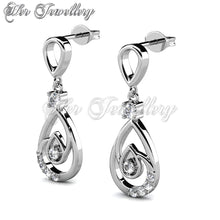 Swarovski Crystals Laycie Dangling Earrings - Her Jewellery
