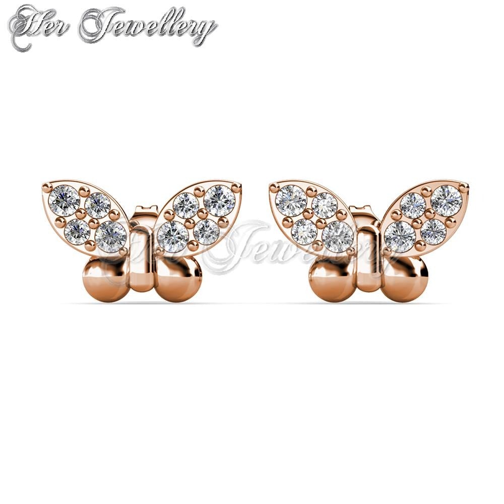 Swarovski Crystals Little Butterfly Earrings - Her Jewellery