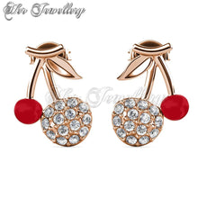 Swarovski Crystals Little Cherry Earrings - Her Jewellery