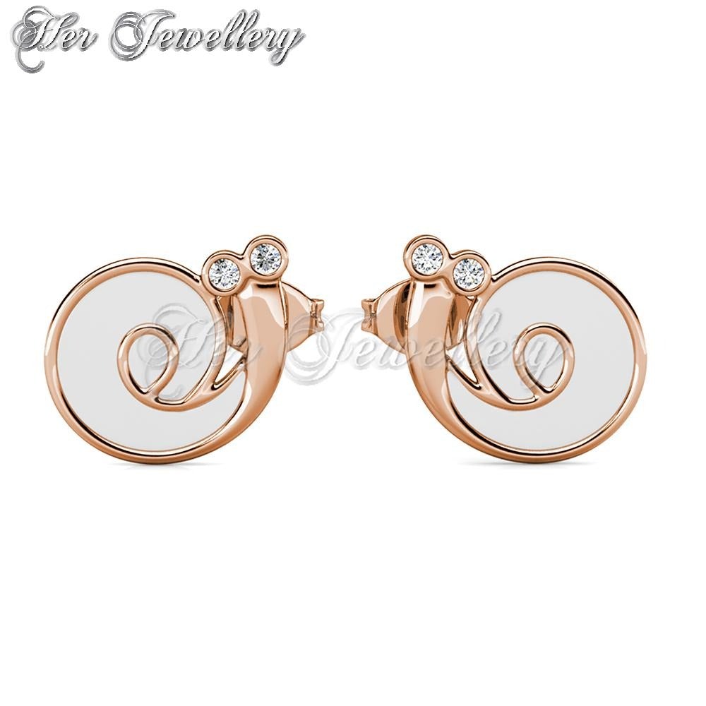 Swarovski Crystals Little Snail Earrings - Her Jewellery