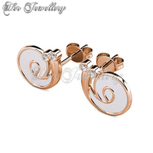 Swarovski Crystals Little Snail Earrings - Her Jewellery