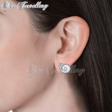 Swarovski Crystals Little Snail Earrings - Her Jewellery