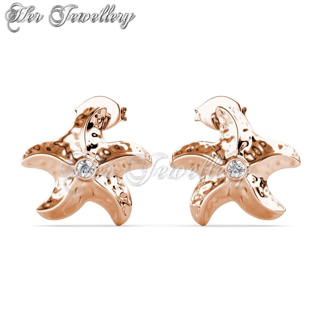 Swarovski Crystals Little Starfish Earrings - Her Jewellery