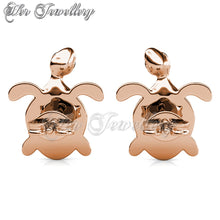 Swarovski Crystals Little Turtle Earrings - Her Jewellery