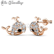 Swarovski Crystals Little Whale Earrings - Her Jewellery