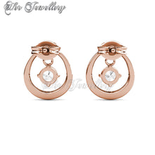 Swarovski Crystals Love Drop Set (Rose Gold) - Her Jewellery