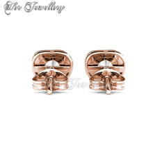 Swarovski Crystals Love Hook Earrings (Rose Gold) - Her Jewellery