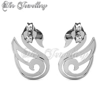 Swarovski Crystals Lovely Swan Earrings - Her Jewellery