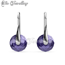 Swarovski Crystals Lustrous Hook Earrings - Her Jewellery