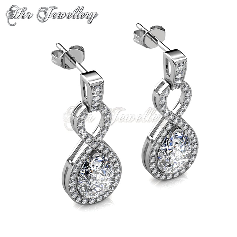 Swarovski Crystals Medallion Earrings - Her Jewellery