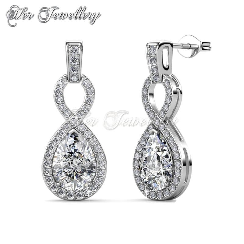 Swarovski Crystals Medallion Earrings - Her Jewellery