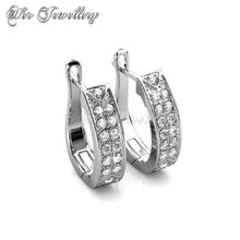 Swarovski Crystals Meg Hoop Earrings‏ - Her Jewellery