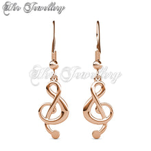 Swarovski Crystals Melodious Hook Earrings - Her Jewellery