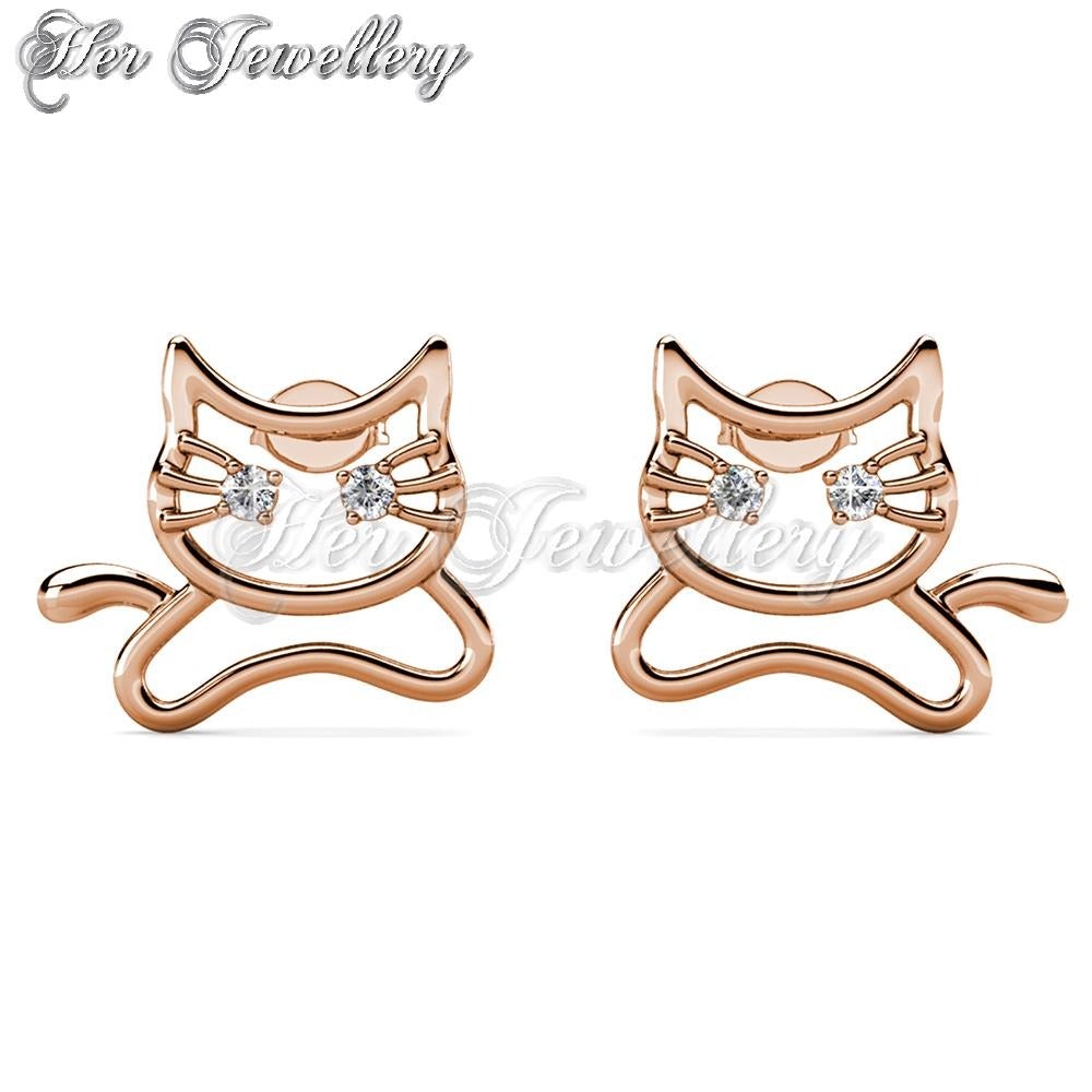 Swarovski Crystals Meowy Earrings - Her Jewellery