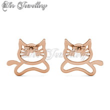 Swarovski Crystals Meowy Earrings - Her Jewellery