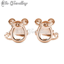 Swarovski Crystals Mice in the Cup Earrings - Her Jewellery