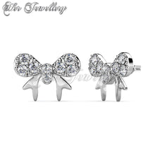 Swarovski Crystals Minnie Bow Earrings - Her Jewellery