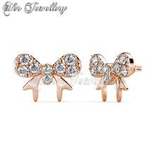 Swarovski Crystals Minnie Bow Earrings - Her Jewellery