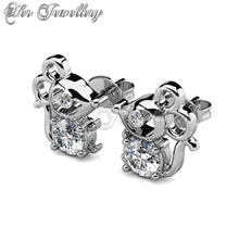 Swarovski Crystals Mousy Earrings - Her Jewellery