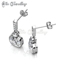 Swarovski Crystals Neville Earrings‏ - Her Jewellery