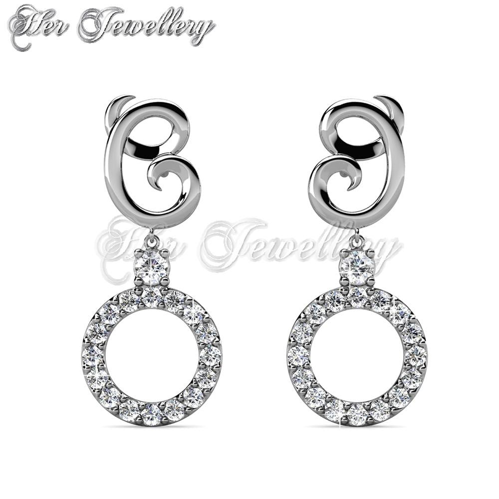 Swarovski Crystals Oriana Dangling Earrings - Her Jewellery