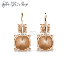 Swarovski Crystals Oxley Earrings‏ (Rose Gold) - Her Jewellery