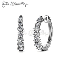 Swarovski Crystals Pam Clip Earrings‏ - Her Jewellery