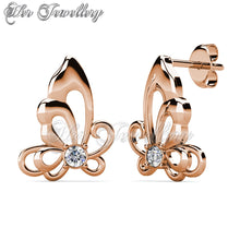 Swarovski Crystals Pansy Earrings - Her Jewellery