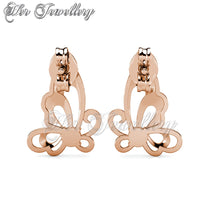 Swarovski Crystals Pansy Earrings - Her Jewellery