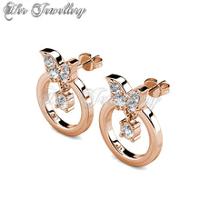 Swarovski Crystals Papillion Earrings - Her Jewellery