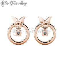 Swarovski Crystals Papillion Earrings - Her Jewellery