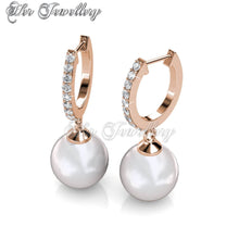 Swarovski Crystals Pearl Clip Earrings - Her Jewellery
