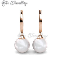 Swarovski Crystals Pearl Clip Earrings - Her Jewellery
