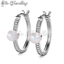 Pearl Hoop Earrings