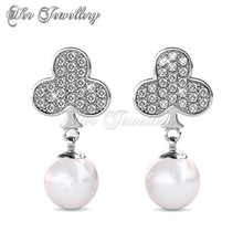 Swarovski Crystals Pearlie Club Earrings - Her Jewellery