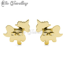 Swarovski Crystals Pinky Unicorn Earrings - Her Jewellery