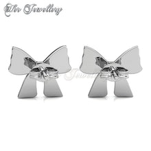 Swarovski Crystals Ribbon Bow Set - Her Jewellery