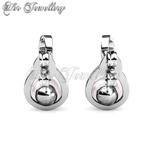 Ribbon Pearl Earrings