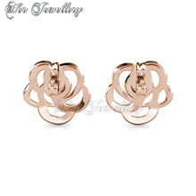 Swarovski Crystals Rose Earrings - Her Jewellery