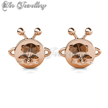 Swarovski Crystals Saturn Planet Earrings - Her Jewellery