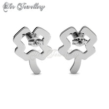 Swarovski Crystals Shamrock Earrings‏ - Her Jewellery