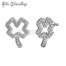 Swarovski Crystals Shamrock Set - Her Jewellery