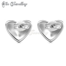 Swarovski Crystals Shield Heart Set - Her Jewellery